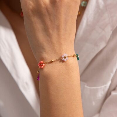 Rainbow Blossom Bracelet